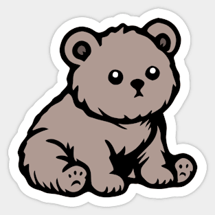 Baby Bear Cub Sticker